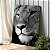 Quadro Decorativo Canvas Animal Leoa Perfil Preto e Branco - Imagem 2
