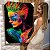 Quadro Decorativo Canvas Beleza Feminina Mulher com Maquiagem Neon Fundo Preto - Imagem 6