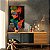 Quadro Decorativo Canvas Beleza Feminina Mulher com Maquiagem Neon Fundo Preto - Imagem 3