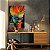 Quadro Decorativo Canvas Beleza Feminina Mulher com Maquiagem Neon Fundo Preto - Imagem 3