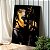 Quadro Decorativo Canvas Beleza Feminina Mulher com Maquiagem Preta e Dourada - Imagem 4
