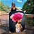 Quadro Decorativo Canvas Beleza Feminina Mulher com Rosa na Cabeça - Imagem 1