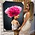 Quadro Decorativo Canvas Beleza Feminina Mulher com Rosa na Cabeça - Imagem 6