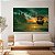 Quadro Decorativo Canvas Composição Abstrata Castelo com Navios Flutuantes Horizontal - Imagem 2