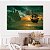 Quadro Decorativo Canvas Composição Abstrata Castelo com Navios Flutuantes Horizontal - Imagem 4