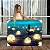 Quadro Decorativo Canvas Composição Abstrata de Barco no Mar com Luas Boiando Horizontal - Imagem 1
