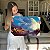 Quadro Decorativo Canvas Abstrato Pessoa Observando Lua Cheia Grande Horizontal - Imagem 6