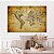 Quadro Decorativo Canvas Abstrato Mapa Mundi Modelo Antigo Horizontal - Imagem 5