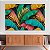 Quadro Decorativo Canvas Composição Abstrata de Folhas Coloridas Horizontal - Imagem 5