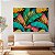 Quadro Decorativo Canvas Composição Abstrata de Folhas Coloridas Horizontal - Imagem 4