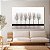 Quadro Decorativo Canvas Paisagem Árvores Secas Na Chuva Horizontal - Imagem 2