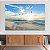 Quadro Decorativo Canvas Paisagem Gaivotas Sobrevoando A Praia Horizontal - Imagem 2