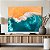 Quadro Decorativo Canvas Paisagem Aérea À Beira do Mar Horizontal - Imagem 4