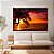 Quadro Decorativo Canvas Paisagem Tropical Pôr Do Sol Na Praia Horizontal - Imagem 3