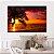 Quadro Decorativo Canvas Paisagem Tropical Pôr Do Sol Na Praia Horizontal - Imagem 5