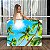 Quadro Decorativo Canvas Paisagem Tropical Sol Refletindo Em Palmeiras Ao Céu Azul Horizontal - Imagem 1