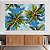 Quadro Decorativo Canvas Paisagem Tropical Copa De Palmeiras Ao Céu Azul Horizontal - Imagem 3
