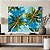 Quadro Decorativo Canvas Paisagem Tropical Copa De Palmeiras Ao Céu Azul Horizontal - Imagem 4