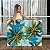 Quadro Decorativo Canvas Paisagem Tropical Copa De Palmeiras Ao Céu Azul Horizontal - Imagem 1