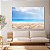 Quadro Decorativo Canvas Paisagem Oceano Límpido Visto Da Praia Horizontal - Imagem 2