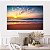Quadro Decorativo Canvas Paisagem Tropical Litorânea Sol Se Pondo No Oceano Horizontal - Imagem 5