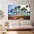 Quadro Decorativo Canvas Paisagem Tropical Colina De Coqueiros No Litoral Horizontal - Imagem 2