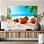 Quadro Decorativo Canvas Paisagem Tropical Côcos Na Areia À Praia Horizontal - Imagem 5