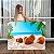 Quadro Decorativo Canvas Paisagem Tropical Côcos Na Areia À Praia Horizontal - Imagem 1