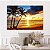 Quadro Decorativo Canvas Paisagem Tropical Entardecer Ao Fundo De Palmeiras Horizontal - Imagem 5