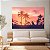 Quadro Decorativo Canvas Paisagem Tropical Sombra De Palmeiras No Crepúsculo Horizontal - Imagem 2