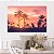 Quadro Decorativo Canvas Paisagem Tropical Sombra De Palmeiras No Crepúsculo Horizontal - Imagem 4