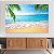 Quadro Decorativo Canvas Paisagem Tropical Dia Ensolarado à Beira-Mar Horizontal - Imagem 2