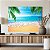 Quadro Decorativo Canvas Paisagem Tropical Dia Ensolarado à Beira-Mar Horizontal - Imagem 4