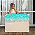 Quadro Decorativo Canvas Abstrato Penas Turquesas Horizontal - Imagem 1