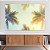 Quadro Decorativo Canvas Paisagem Coqueiros Iluminados Ao Fundo De Céu Azul Horizontal - Imagem 2