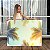 Quadro Decorativo Canvas Paisagem Coqueiros Iluminados Ao Fundo De Céu Azul Horizontal - Imagem 1