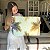 Quadro Decorativo Canvas Paisagem Coqueiros Iluminados Ao Fundo De Céu Azul Horizontal - Imagem 6