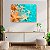 Quadro Decorativo Flutuante Estrelas-Do-Mar Em Águas Cristalinas Horizontal - Imagem 3