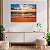 Quadro Decorativo Flutuante Paisagem Tropical Entardecer Na Praia Horizontal - Imagem 3