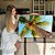 Quadro Decorativo Flutuante Paisagem Tropical Dia Ensolarado à Beira-Mar Horizontal - Imagem 2