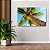 Quadro Decorativo Flutuante Paisagem Tropical Dia Ensolarado à Beira-Mar Horizontal - Imagem 4