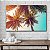 Quadro Decorativo Flutuante Paisagem Tropical Topo De Palmeiras Refletindo Luz Solar Horizontal - Imagem 1