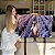 Quadro Decorativo Flutuante Mulher Andando Campo de flores Lilás - Imagem 2