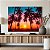 Quadros Decorativos Canvas Paisagem Sombra De Palmeiras À Colorido Por-Do-Sol Horizontal - Imagem 5