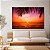Quadros Decorativos Canvas Folhas De Coqueiro Na Praia Ao Por-do-Sol Horizontal - Imagem 2
