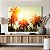 Quadros Decorativos Canvas Paisagem Tropical Topo De Palmeiras À Frente do Sol Horizontal - Imagem 5