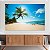 Quadros Decorativos Canvas Paisagem Tropical Praia Preservada Paradísiaca Horizontal - Imagem 2