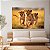 Quadros Decorativos Canvas Paisagem Savana Trio De Leões Filhotes Horizontal - Imagem 3