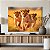 Quadros Decorativos Canvas Paisagem Savana Trio De Leões Filhotes Horizontal - Imagem 4