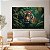 Quadros Decorativos Canvas Paisagem Selva Tigre Em Meio A Folhagens Horizontal - Imagem 3